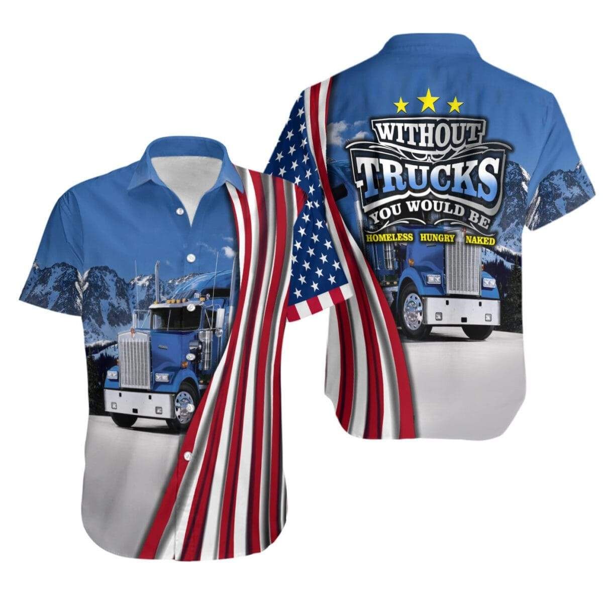 Felacia [Hawaii Shirt] Truck Driver Hawaiian Aloha Shirts-ZX0362